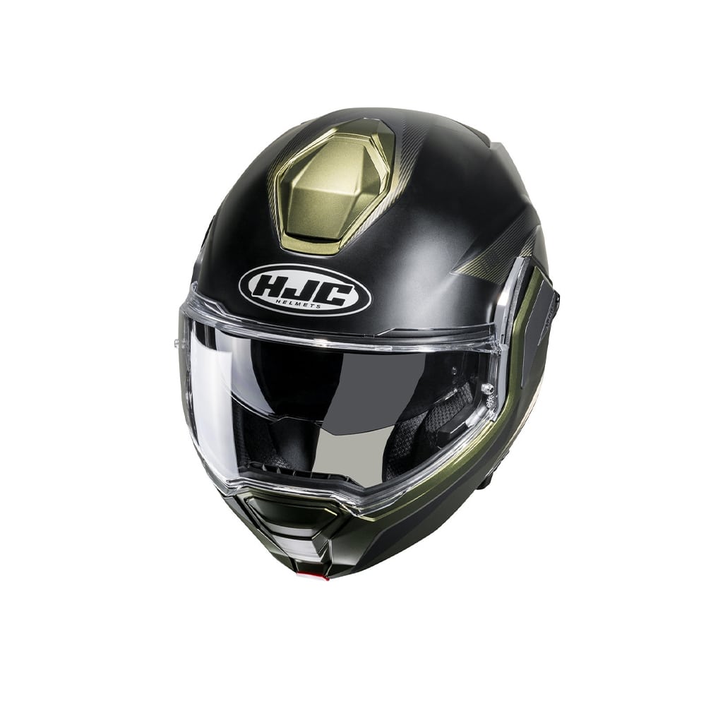 HJC-i100 beston mc4sf casco de moto modular integral titanio verde