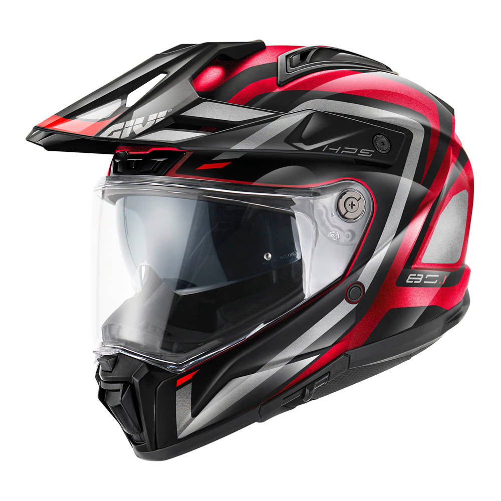 GIVI CASCO FULLT FIBER ENDURO CPL 801APEX BURDEOSTITANIOROJONEGRO ST54