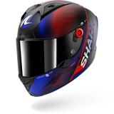 SHARK AERON SPEED-TECH Mat Carbon Blue Red Motorcycle Helmet