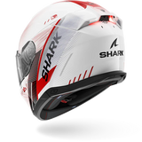 Casque de moto SHARK SKWAL i3 SPEED-TECH Blanc Rouge Noir