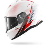 Casque de moto SHARK SKWAL i3 SPEED-TECH Blanc Rouge Noir