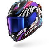 SHARK SKWAL i3 SPEED-FANCY NEGRO Blanco Naranja Casco De Moto