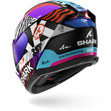 SHARK SKWAL i3 SPEED-FANCY NEGRO Blanco Naranja Casco De Moto