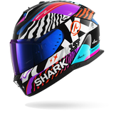 SHARK SKWAL i3 SPEED-FANCY NEGRO Blanco Naranja Casco De Moto