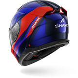 Casque de moto SHARK SKWAL i3 MEKARIUM bleu et orange