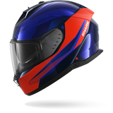 Casque de moto SHARK SKWAL i3 MEKARIUM bleu et orange
