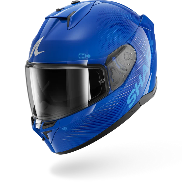Casco da moto SHARK D-SKWAL 3 SP LYNE Blu Argento Blu