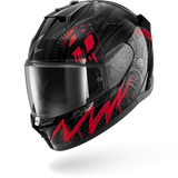 SHARK D-SKWAL 3 SHIEVER BLACK Anthra Red Motorcycle Helmet