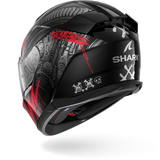 SHARK D-SKWAL 3 SHIEVER BLACK Anthra Red Motorcycle Helmet