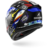 Casco da moto SHARK D-SKWAL 3 STREETRUSH NERO Blu Cromato