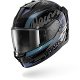 Casco da moto SHARK D-SKWAL 3 STREETRUSH NERO Verde Cromo
