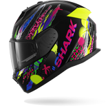 SHARK D-SKWAL 3 Fawn Casco Integral De Moto Negro Violeta Amarillo