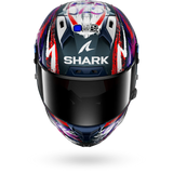 SHARK AERON-GP Fim Carbon Casco Integral De Moto Violeta Blanco
