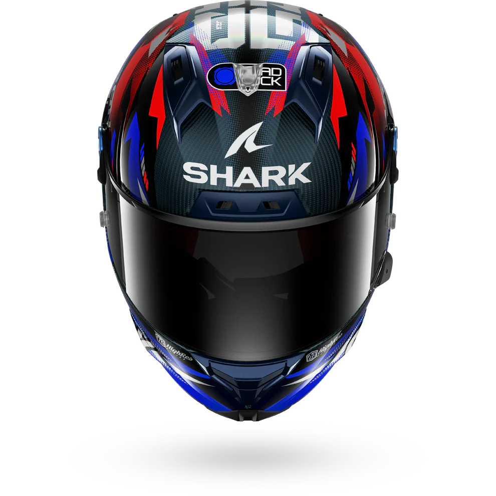 SHARK AERON-GP Fim Carbon Casco Integral De Moto Azul