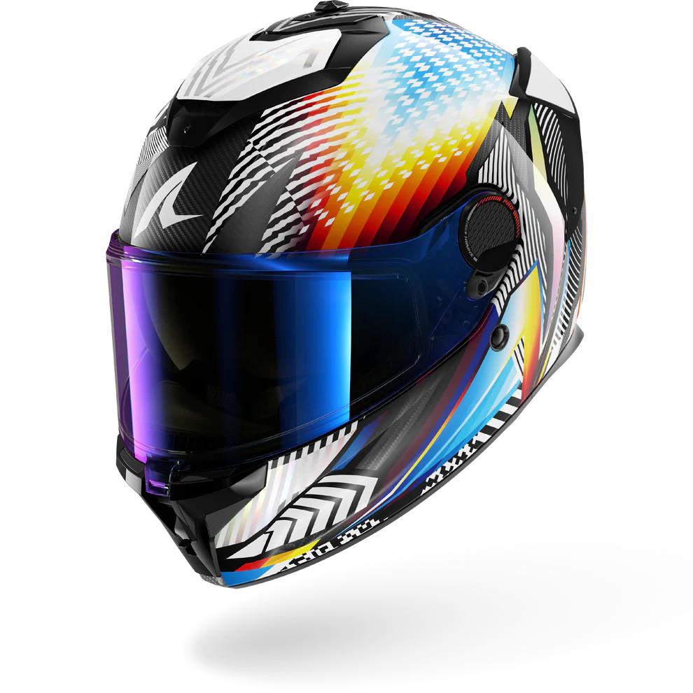 SHARK SPARTAN GT Pro Carbon Sthyr Casco Integral De Moto Blanco Cromo