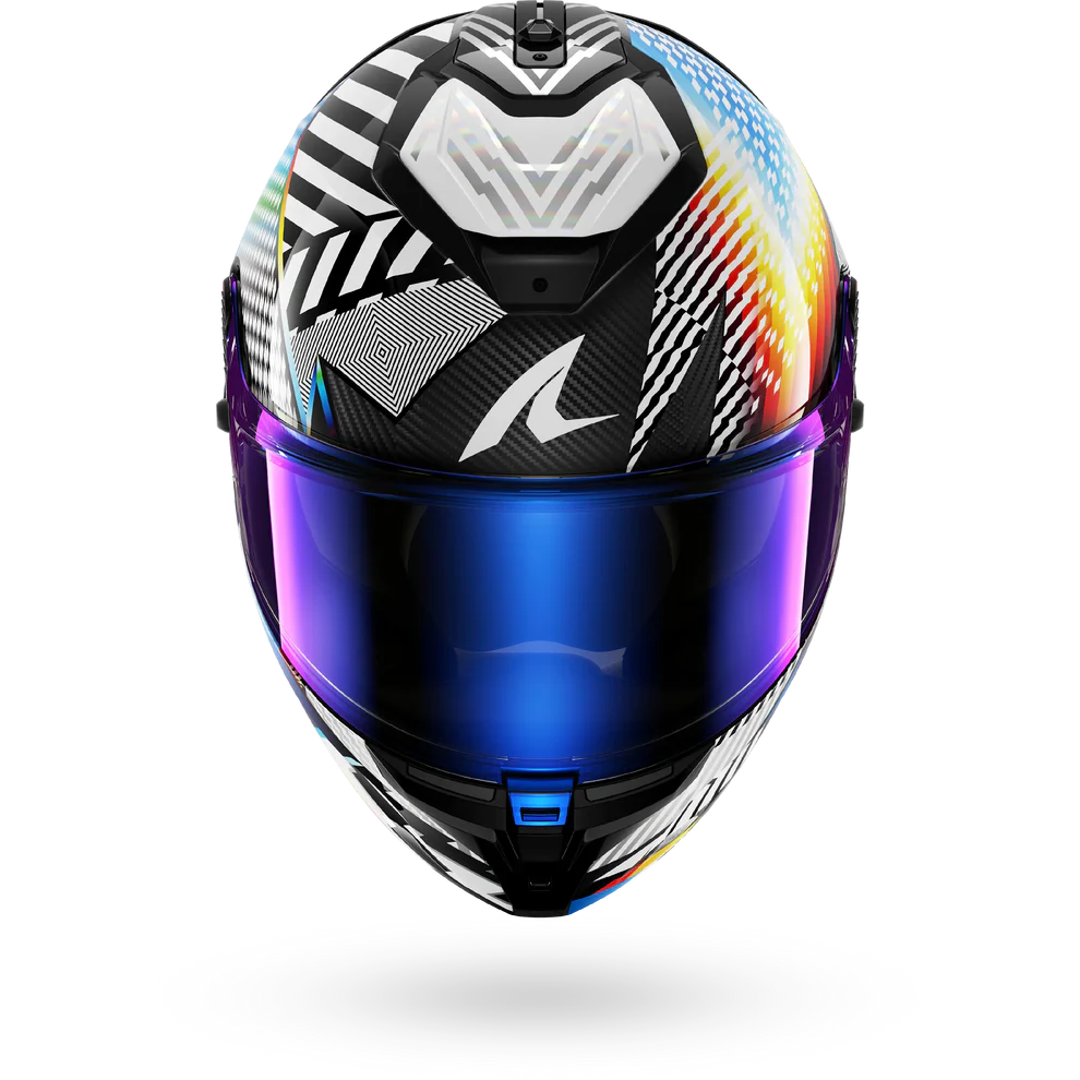 SHARK SPARTAN GT Pro Carbon Sthyr Casco Integral De Moto Blanco Cromo