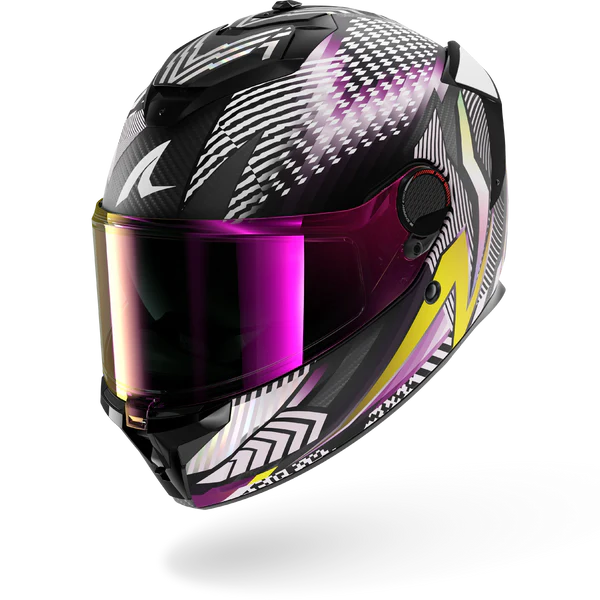 Casco da moto SHARK SPARTAN GT PRO CARBON STHYR Mat Carbon Violet Chrom