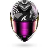 Casco da moto SHARK SPARTAN GT PRO CARBON STHYR Mat Carbon Violet Chrom