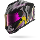 Casco da moto SHARK SPARTAN GT PRO CARBON STHYR Mat Carbon Violet Chrom