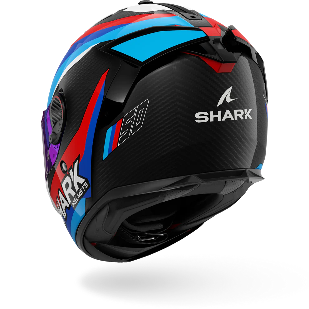 SHARK SPARTAN GT Pro Carbon Guintoli Casco Integral De Moto Azul Rojo