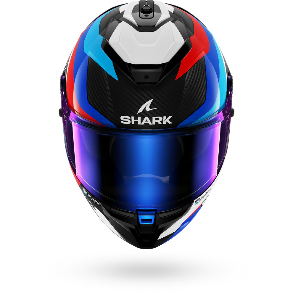 SHARK SPARTAN GT Pro Carbon Guintoli Casco Integral De Moto Azul Rojo