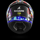 SHARK  SPARTAN RS CARBON STREETRUSH Carbon Azul Chromo Casco De Moto