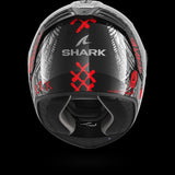 SHARK  SPARTAN RS CARBON SHIEVER Carbon Anthra  Rojo Casco De Moto