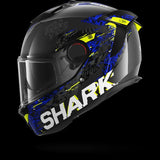 SHARK  SPARTAN GT PRO CARBON SPEED-VIB Carbon Anthra Azul Casco De Moto