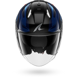 SHARK SKWAL i3 JET MEKARIUM BLACK Chrom Orange Motorcycle Helmet