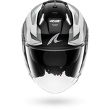 SHARK SKWAL i3 JET MEKARIUM CASCO DE MOTO BLANCO CHROMO NEGRO