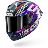 SHARK AERON-GP FIM RACING #2 REPLICA ZARCO SIGNATURE 2026 CASCO DE MOTO CARBONO VIOLETA CROMO