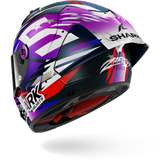SHARK AERON-GP FIM RACING #2 REPLICA ZARCO SIGNATURE 2026 CASCO DE MOTO CARBONO VIOLETA CROMO
