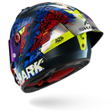 Casque de moto SHARK AERON-GP FIM RACING #2 SPEED-VIB Carbone Bleu Rouge