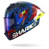 Casque de moto SHARK AERON-GP FIM RACING #2 SPEED-VIB Carbone Bleu Rouge