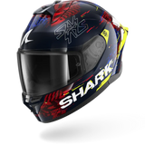 SHARK  SKWAL CUP SPEED-VIB Azul Rojo  Amarillo Casco De Moto