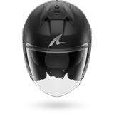 SHARK SKWAL JET CUP BLANK CASCO DE MOTO NEGRO MAT