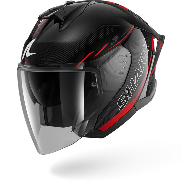 SHARK  SKWAL JET CUP SPEED-TECH NEGRO  Rojo Anthra Casco De Moto