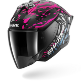 SHARK SKWAL JET CUP REPLICA NEGRO AZUL VIOLETA Casco De Moto
