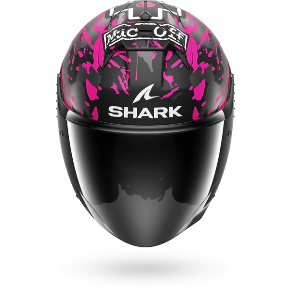 SHARK SKWAL JET CUP REPLICA NEGRO AZUL VIOLETA Casco De Moto