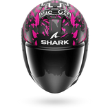 SHARK SKWAL JET CUP REPLICA NEGRO AZUL VIOLETA Casco De Moto