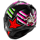 SHARK SPARTAN GT CARBON REDDING CASCO DE MOTO CARBONO ROJO VERDE