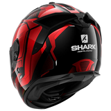 SHARK SPARTAN GT REPLIKAN BCL. MICR. CASCO DE MOTO ROJO CROMO NEGRO