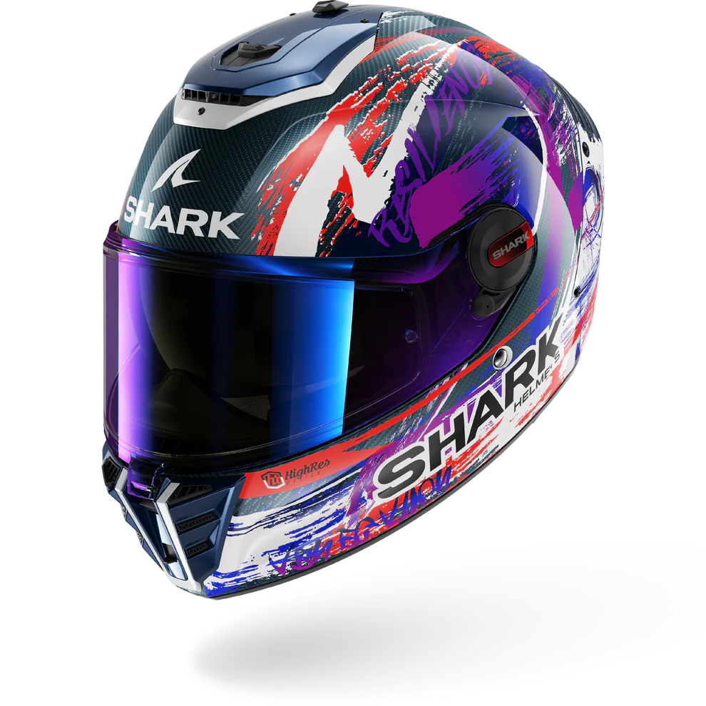 SHARK Spartan Rs Carbon Zarco Signature Casco Integral De Moto Violeta Blanco