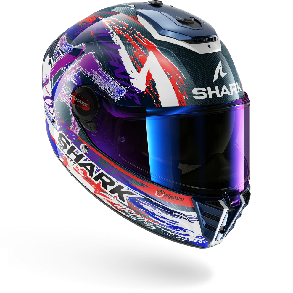 SHARK Spartan Rs Carbon Zarco Signature Casco Integral De Moto Violeta Blanco