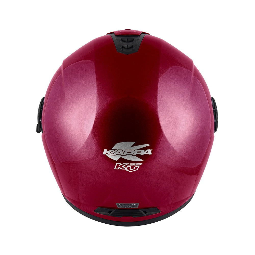 KAPPA Casco Jet KV35B Monocolor Rojo Burdeos - Accesorios
