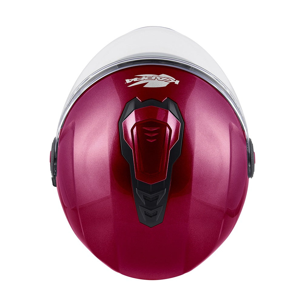 KAPPA Casco Jet KV35B Monocolor Rojo Burdeos - Accesorios