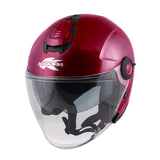 KAPPA Casco Jet KV35B Monocolor Rojo Burdeos - Accesorios