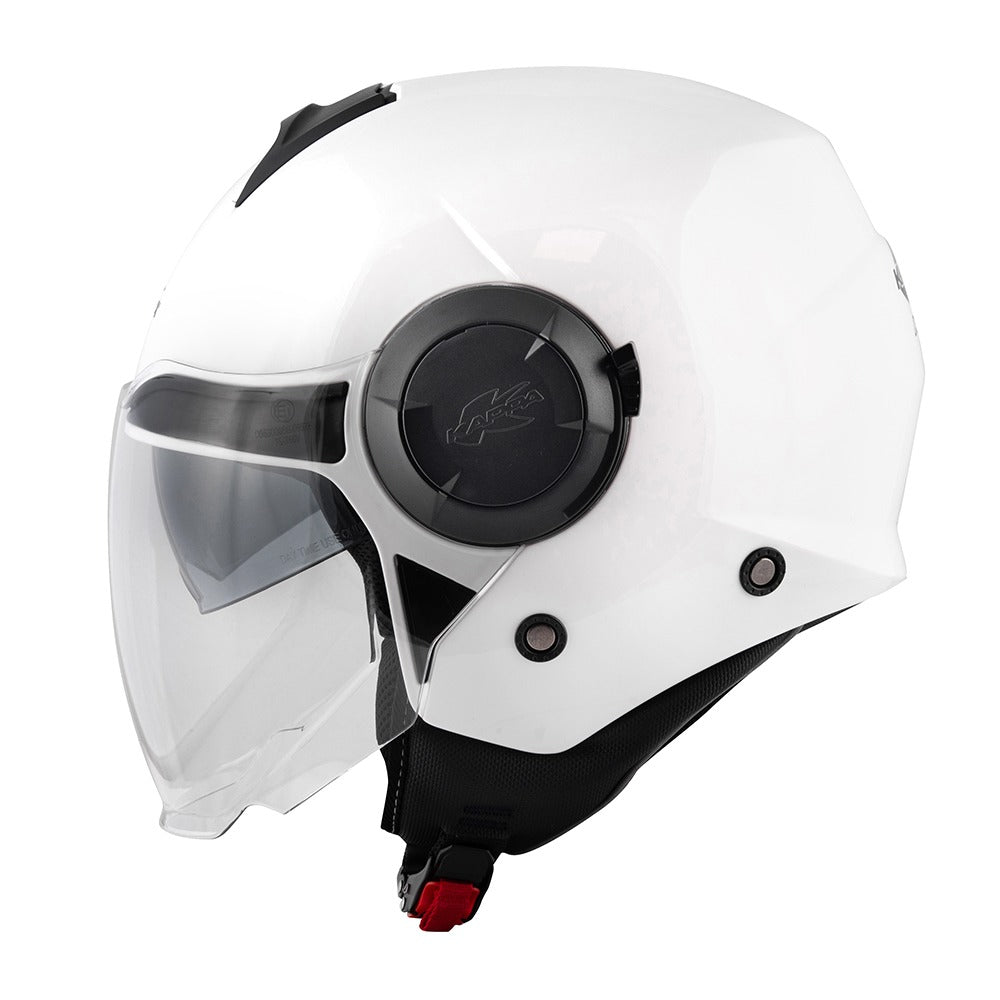 Kappa KV37M Moto Jet Casco EVO 2 Base BIANCO PIENO LUCIDO - Helmet