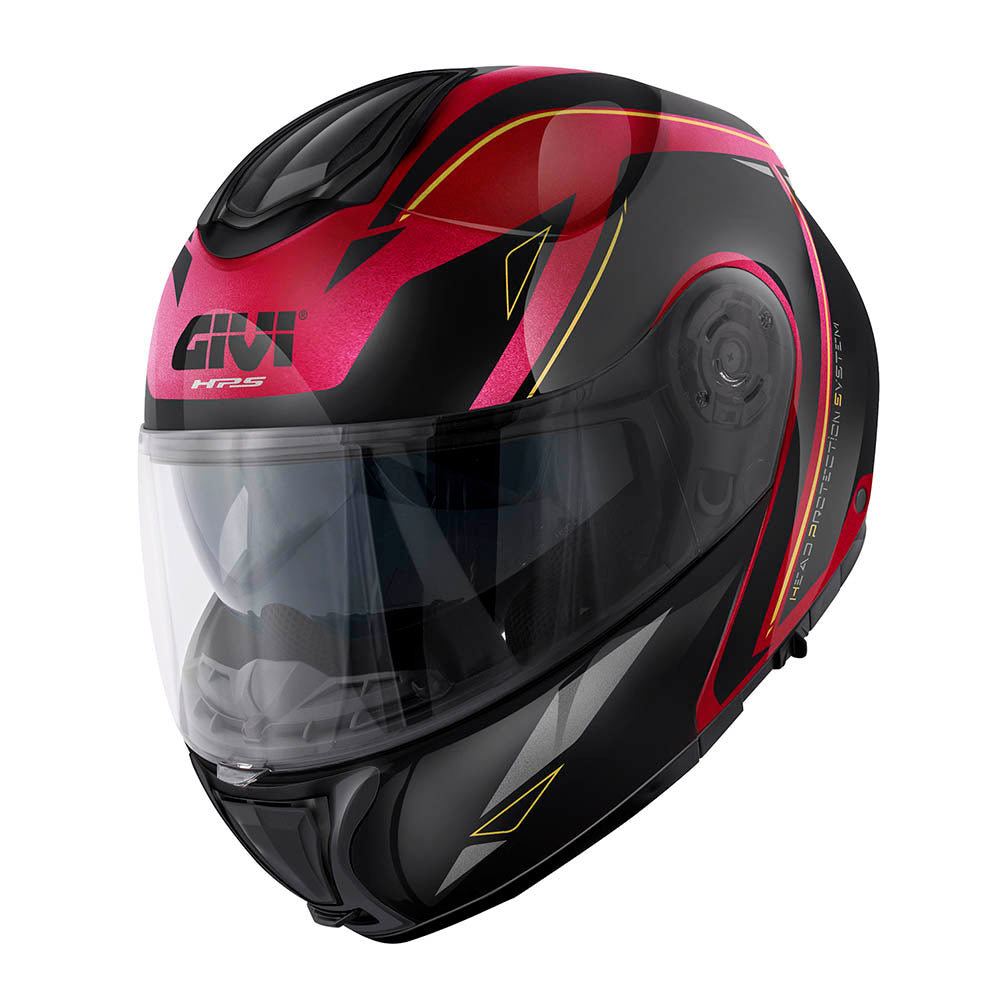 GIVI X26SQUARE MODULARHELM BURGUNDY GLÄNZEND SCHWARZ GRÖSSE 54