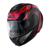 GIVI X26SQUARE MODULARHELM BURGUNDY GLÄNZEND SCHWARZ GRÖSSE 54